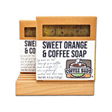 Orange & Coffee Soap, 2 Bars and Dish