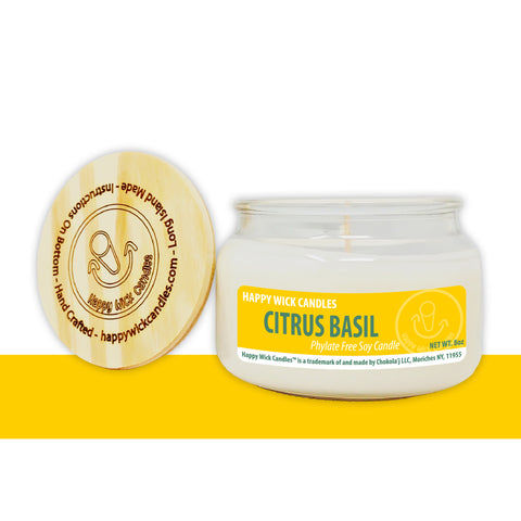 8oz Citrus Basil Soy Candle